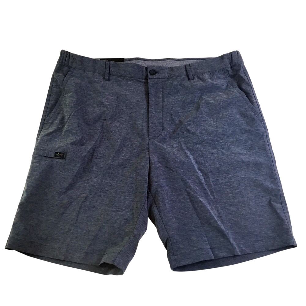 Greg Norman Shorts Cargo Blue NWT Size 38 Performance Fabric